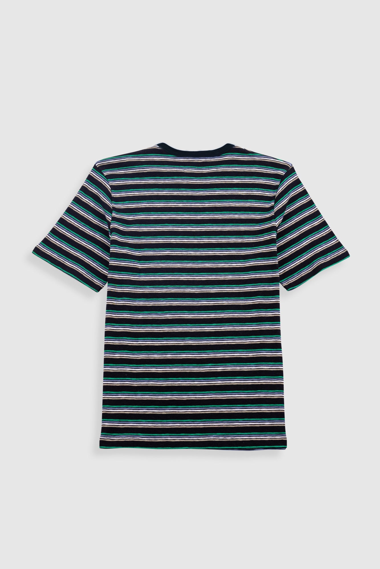 Multistripe T-Shirt - Black / Green Mix