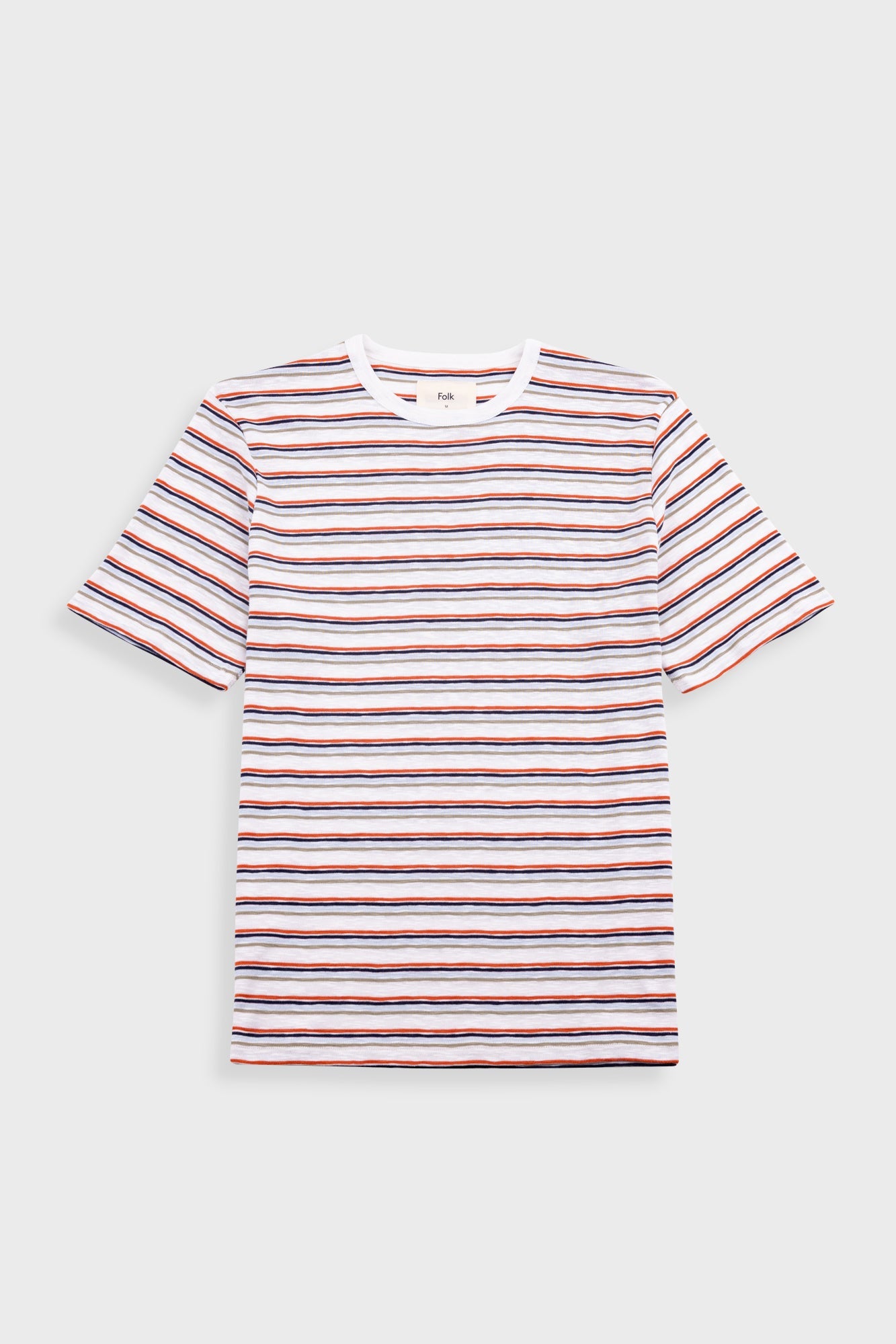 Multistripe T-Shirt - Ecru / Red Oxide Mix