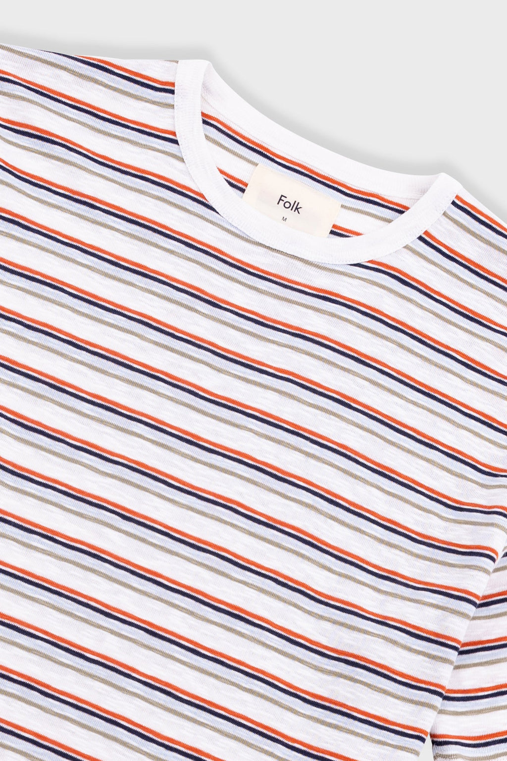 Multistripe T-Shirt - Ecru / Red Oxide Mix