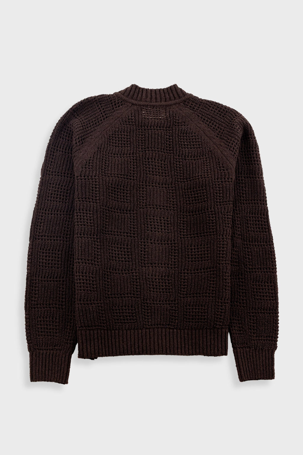 Open Knit Bomber - Chocolate