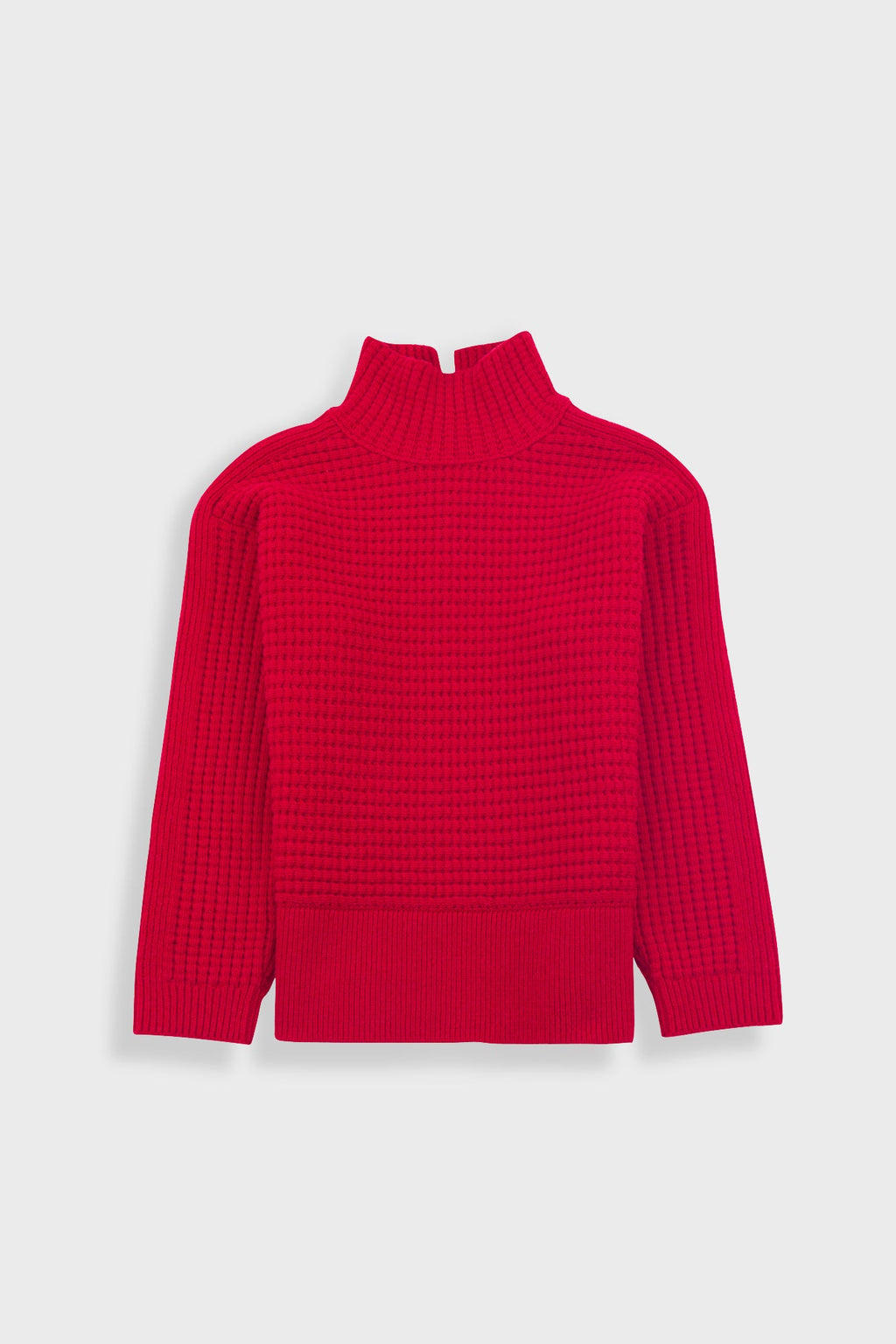 Open Funnel Neck Jumper - Carnation