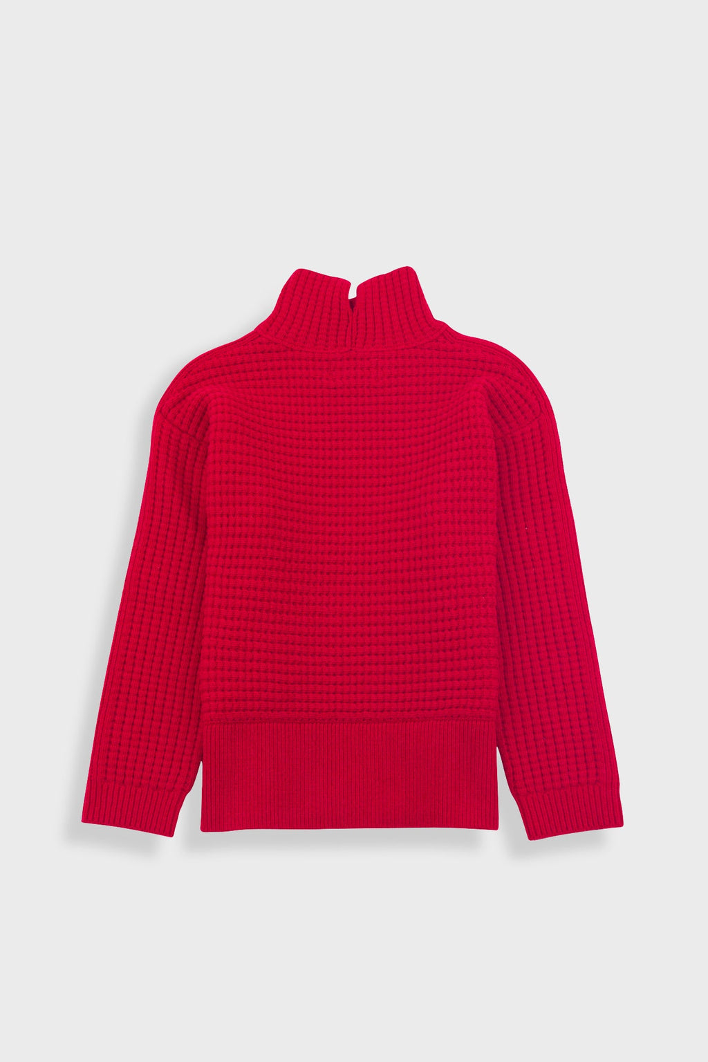 Open Funnel Neck Jumper - Carnation