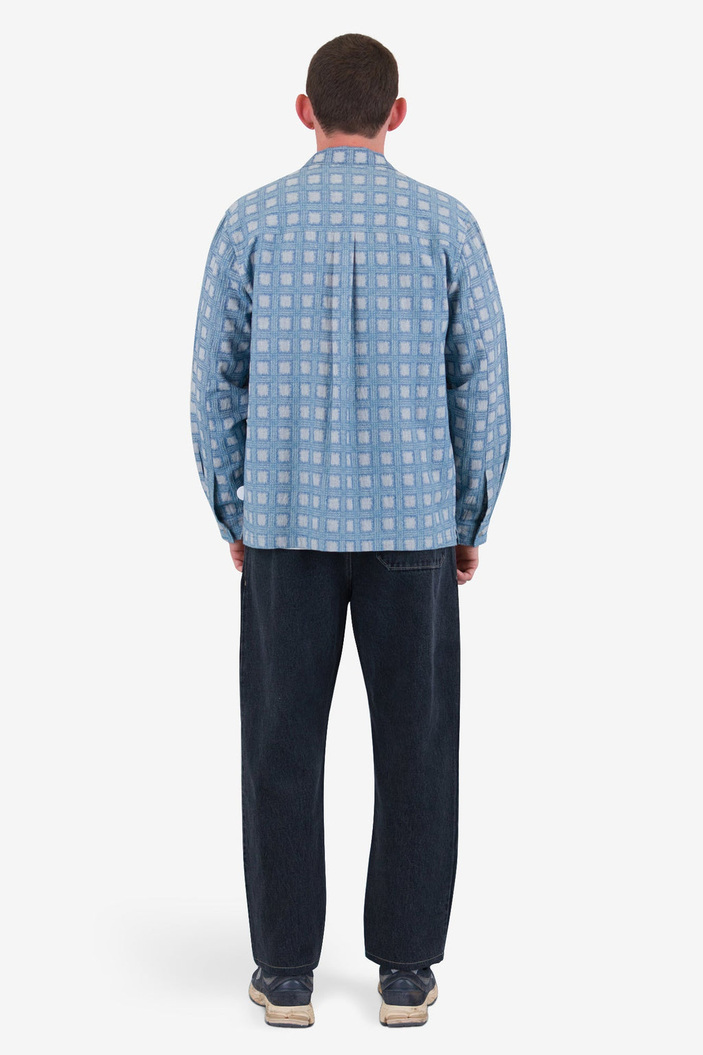 Patch Overshirt - Blue Tile Tapestry