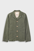 Patch Jacket - Dark Olive Slub