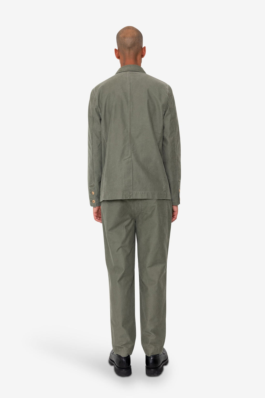 Patch Jacket - Dark Olive Slub