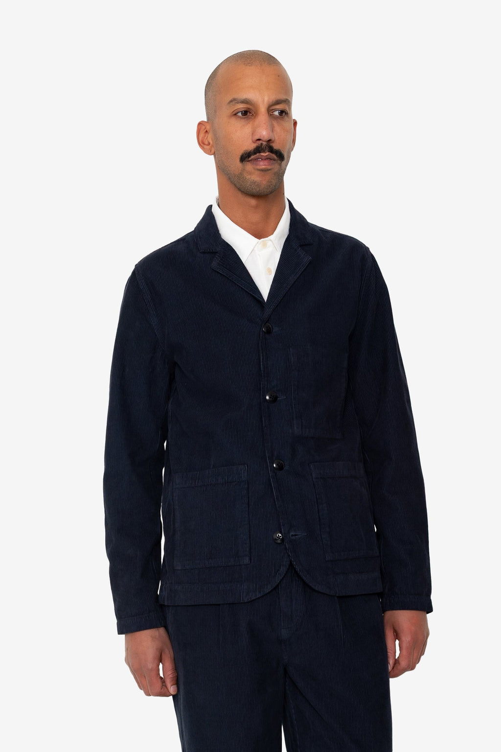 Patch Jacket - Navy Cord