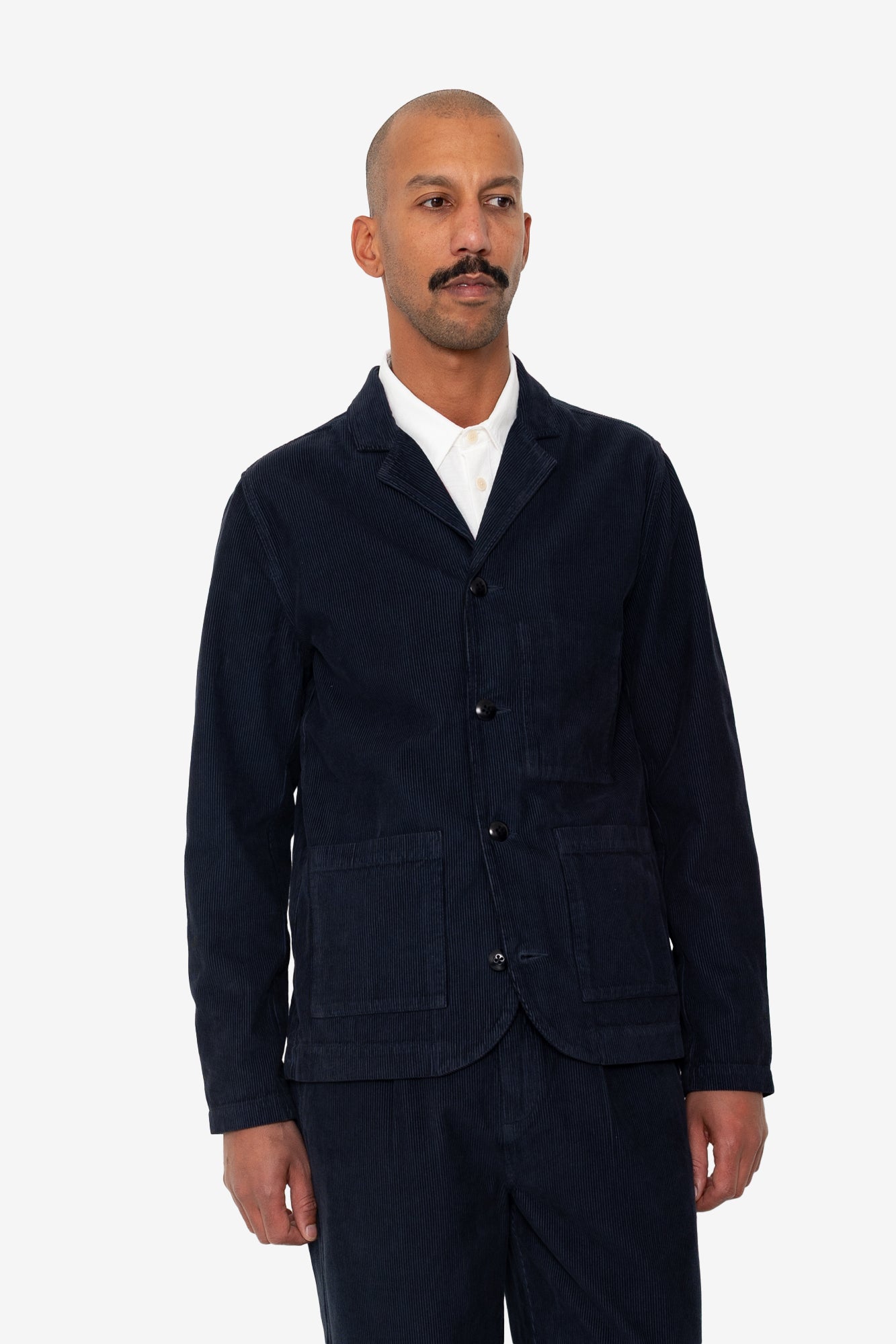 Patch Jacket - Navy Cord
