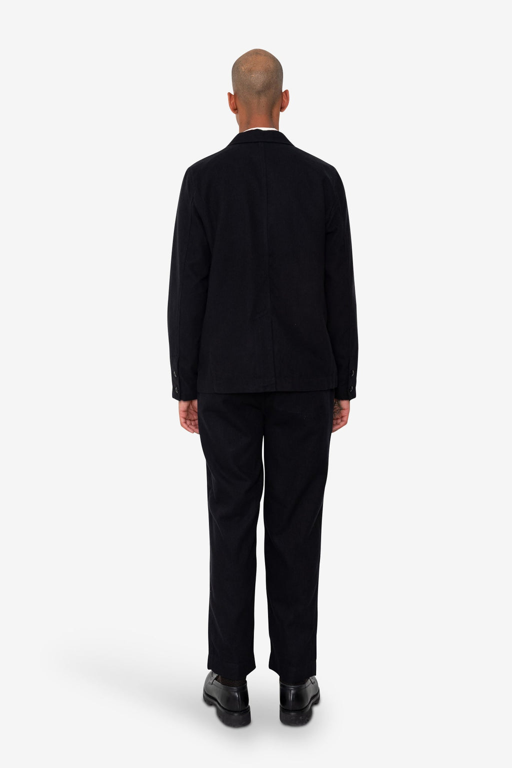 Patch Jacket - Soft Black Brushed Stripe