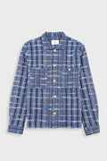 Patch Overshirt - Blue Tapestry