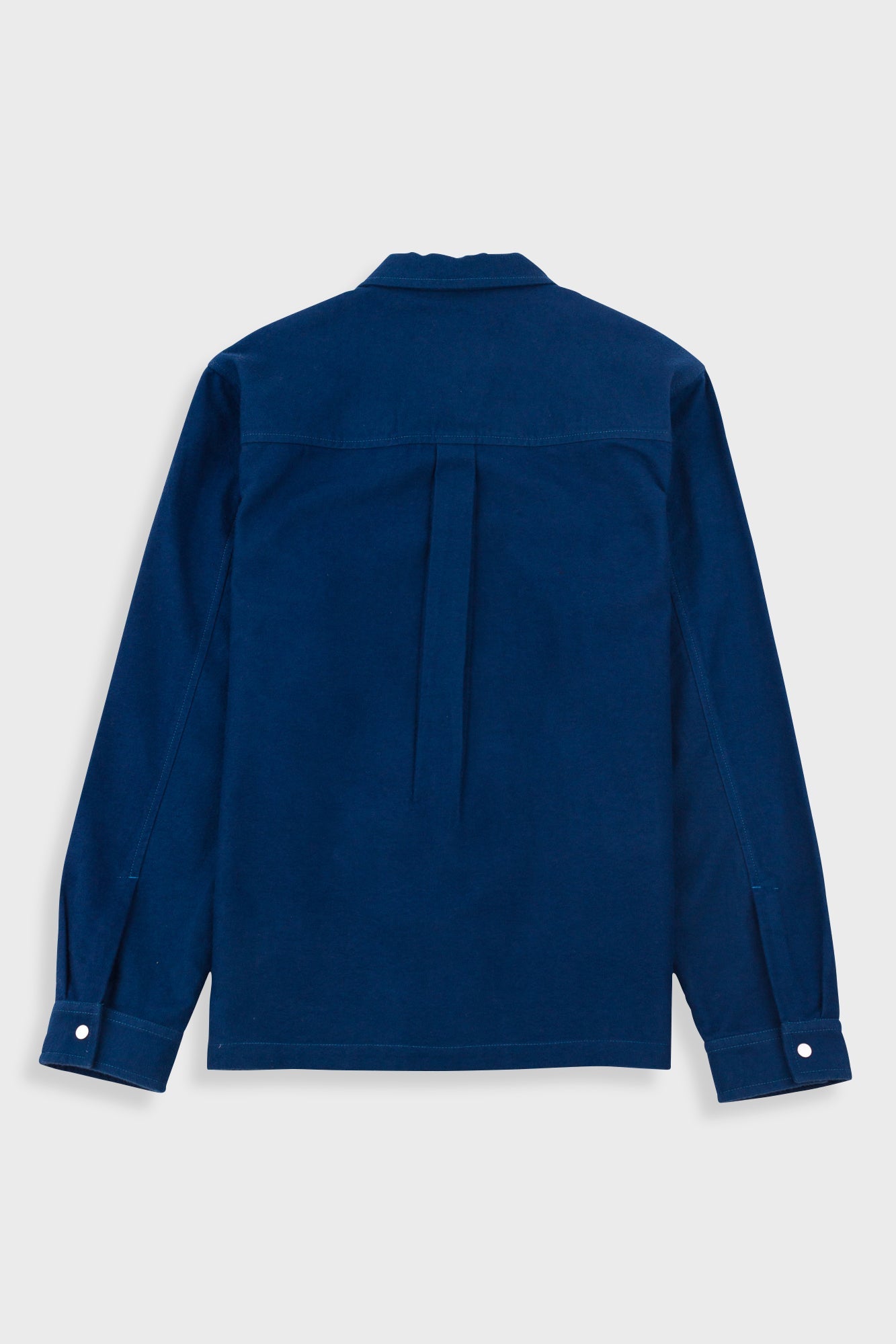 Patch Overshirt - Ink Blue Moleskin