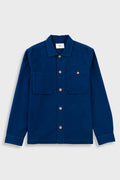 Patch Overshirt - Mid Blue Moleskin