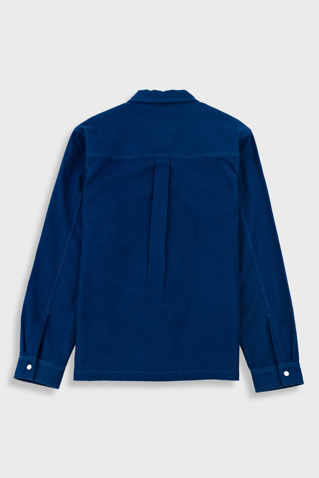 Patch Overshirt - Mid Blue Moleskin