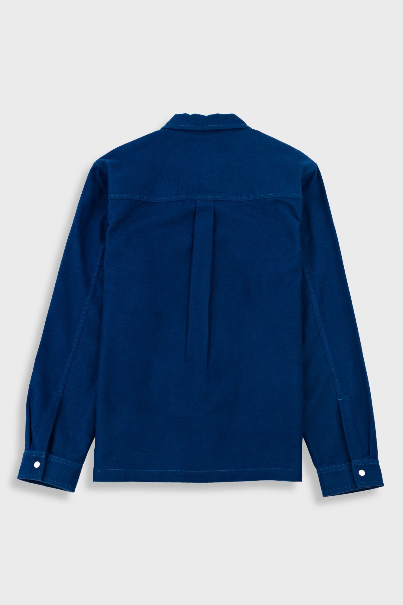 Patch Overshirt - Mid Blue Moleskin
