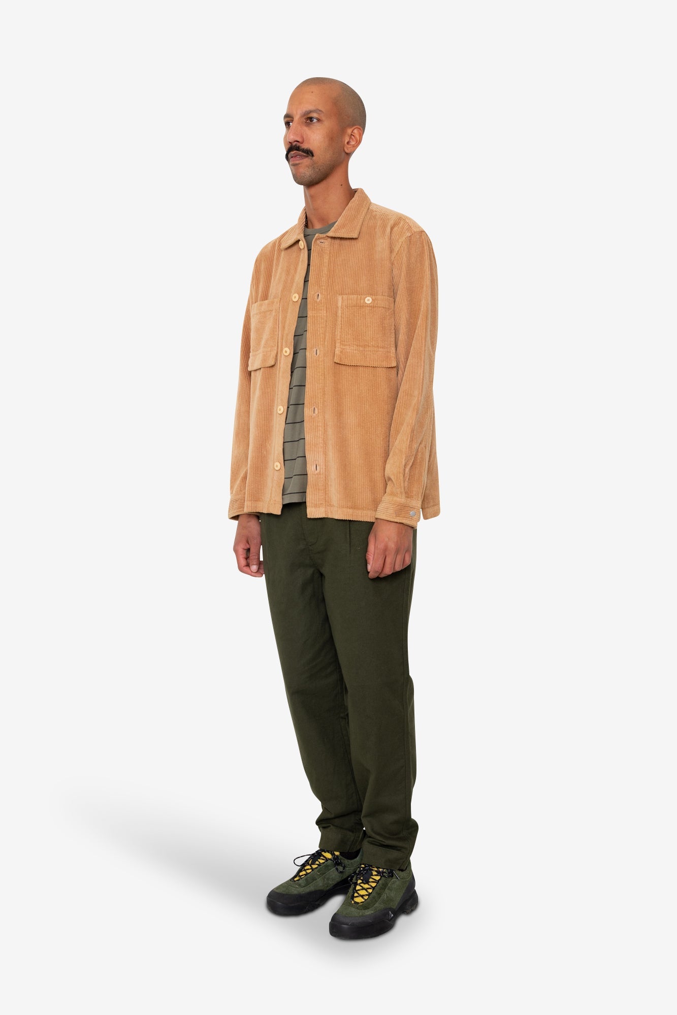 Patch Overshirt - Mink Chunky Cord