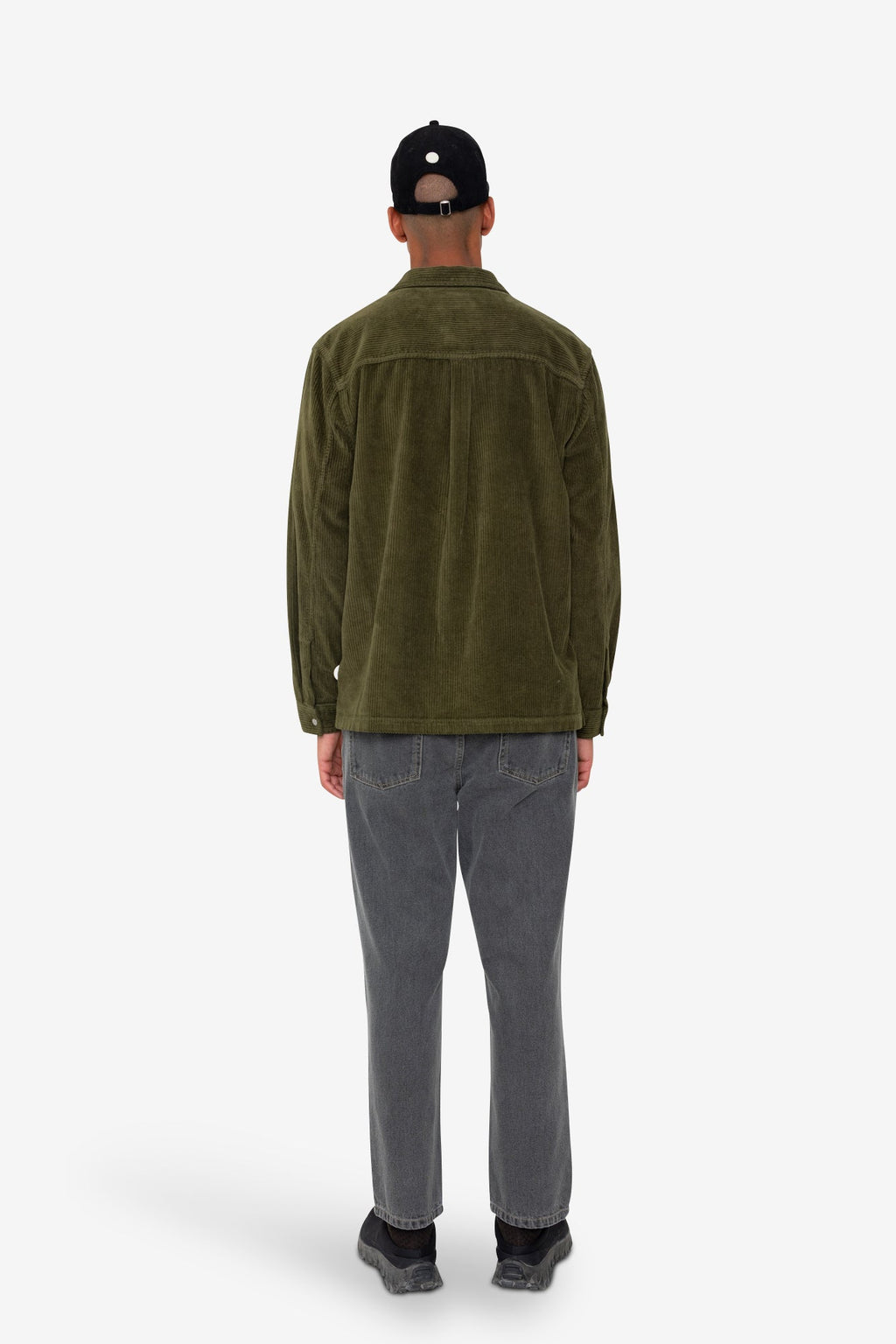 Patch Overshirt - Olive Chunky Cord