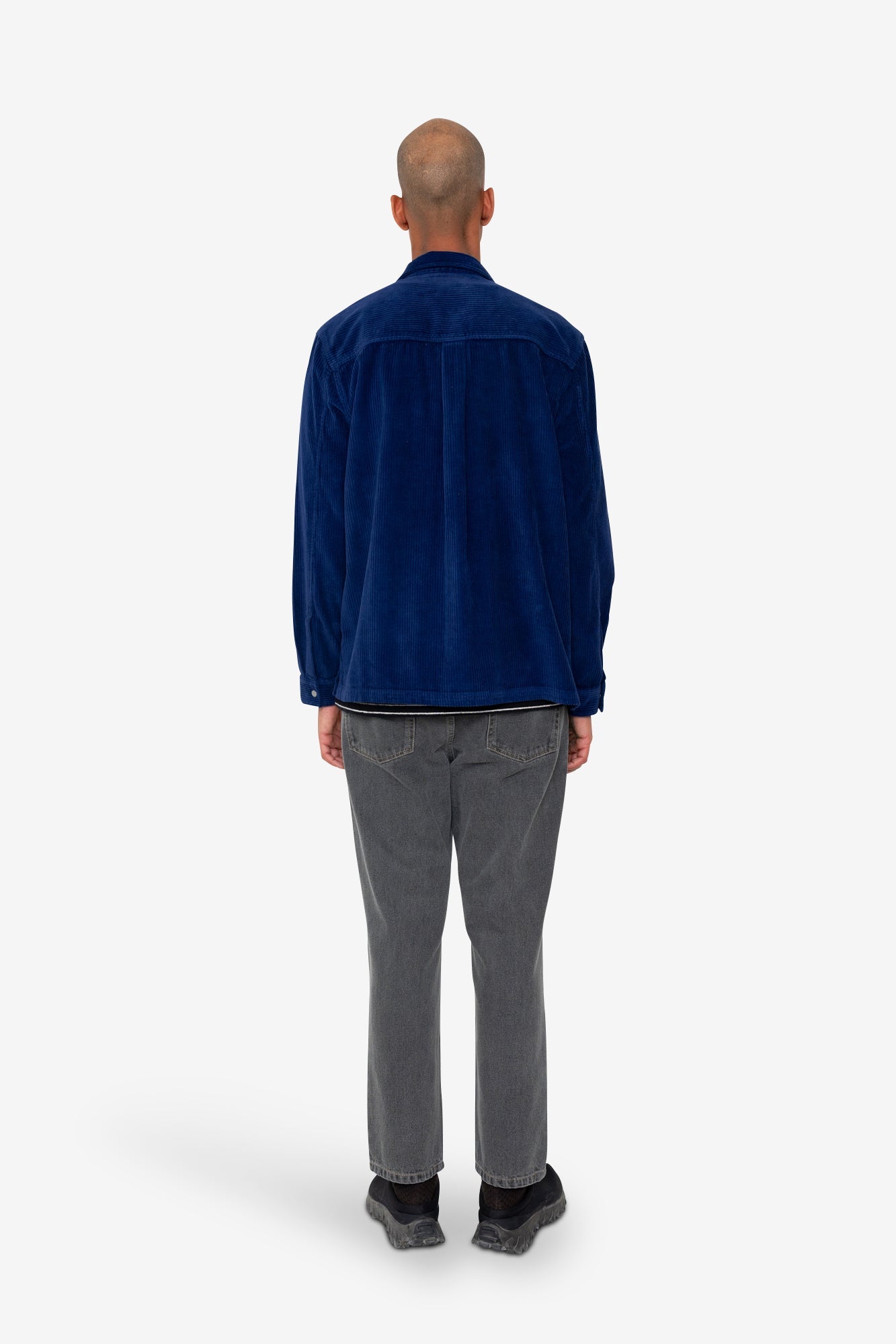 Patch Overshirt - Rich Navy Chunky Cord