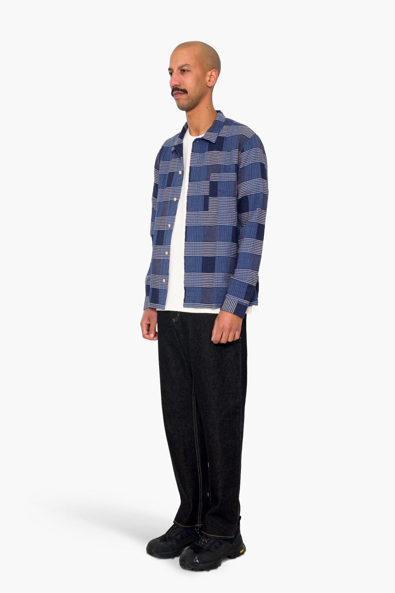 Patch Shirt - Blue Multicheck