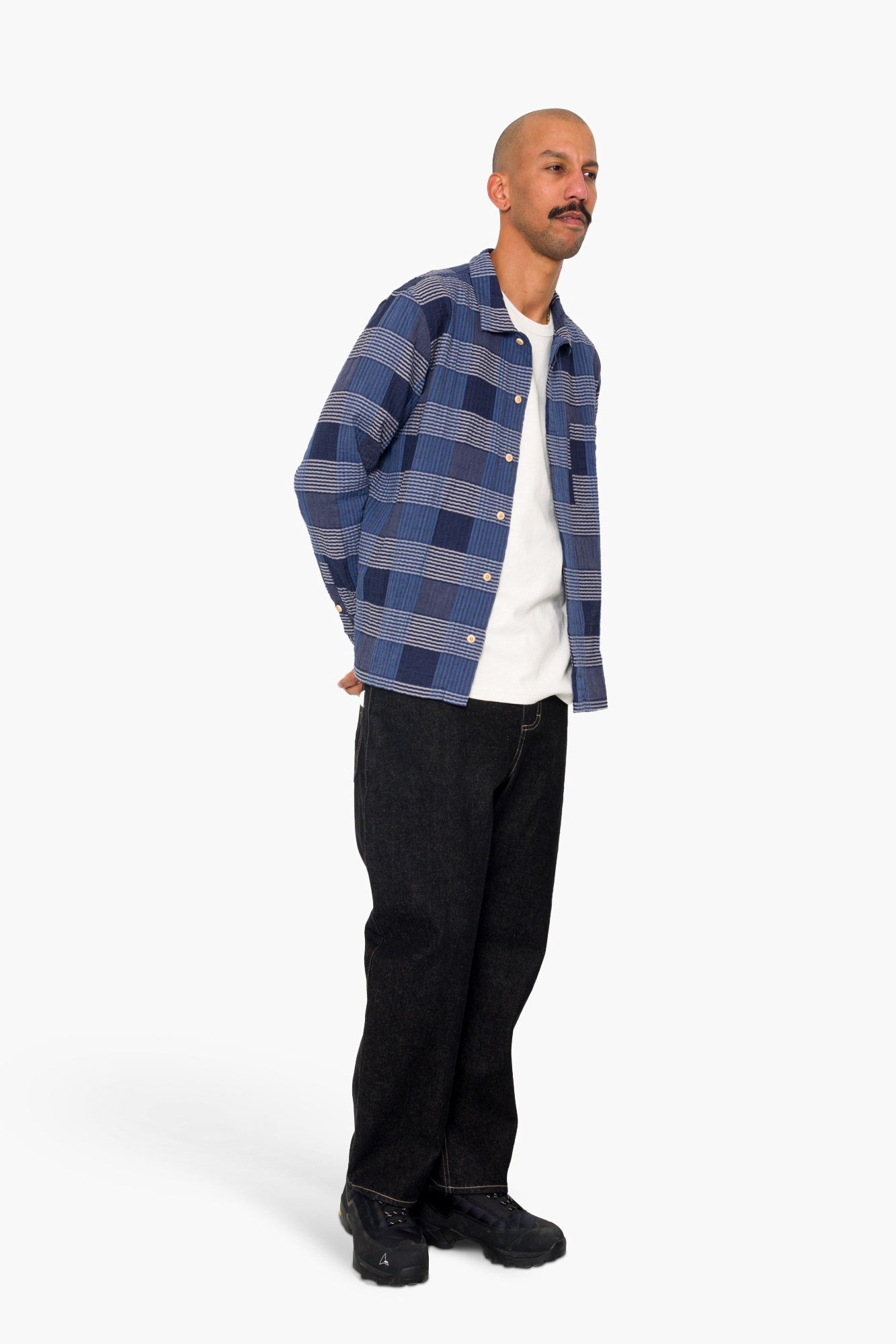 Patch Shirt - Blue Multicheck
