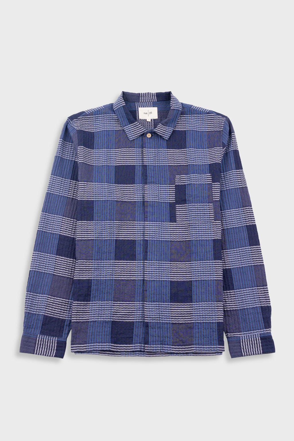 Patch Shirt - Blue Multicheck