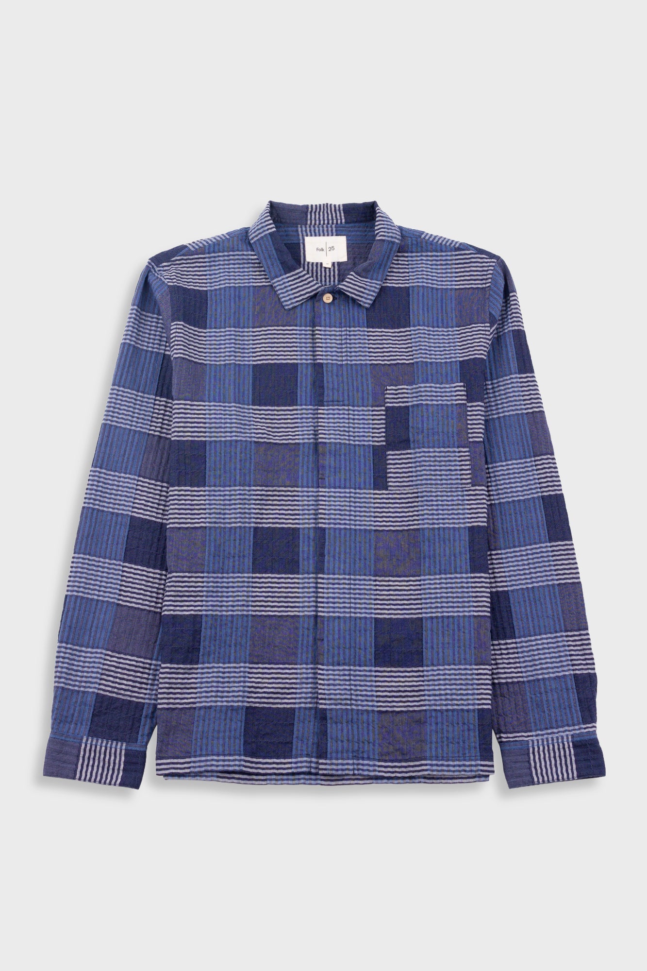 Patch Shirt - Blue Multicheck