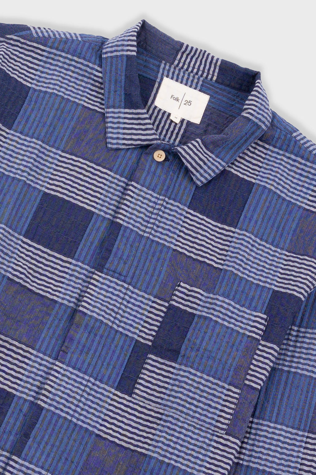 Patch Shirt - Blue Multicheck