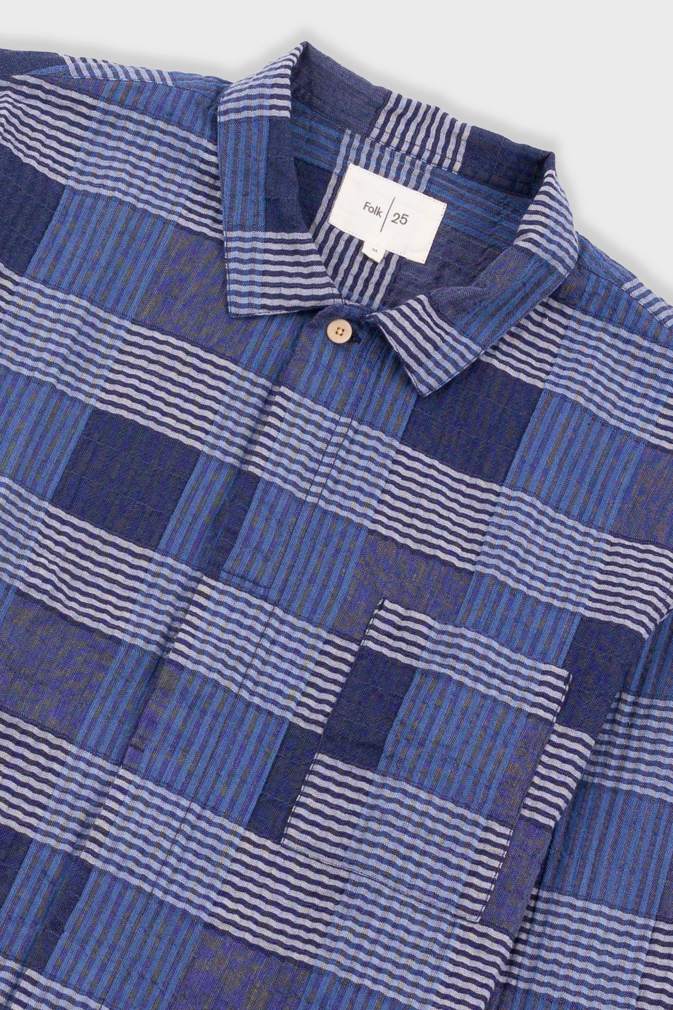 Patch Shirt - Blue Multicheck