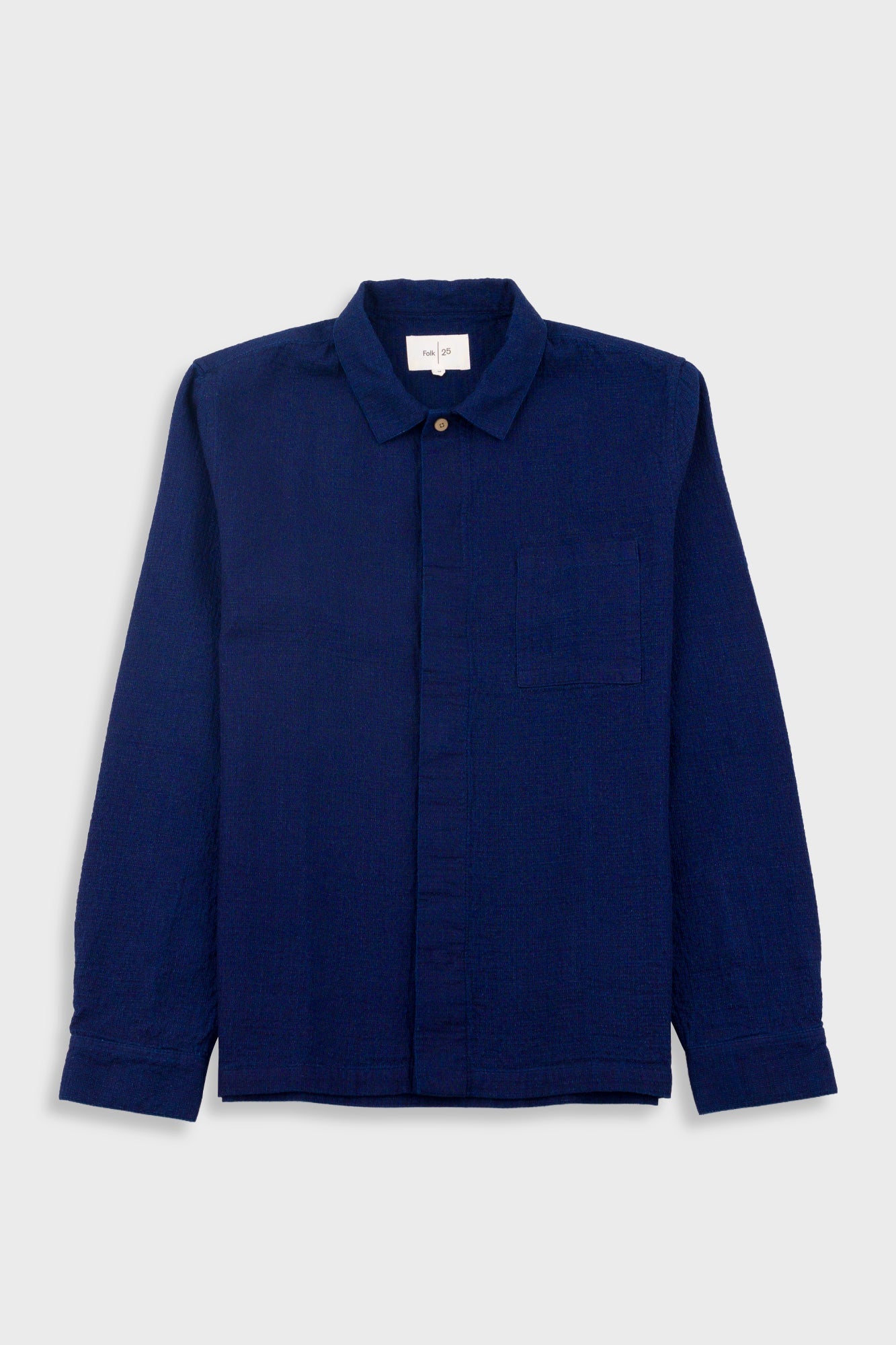 Patch Shirt - Indigo Doublecloth