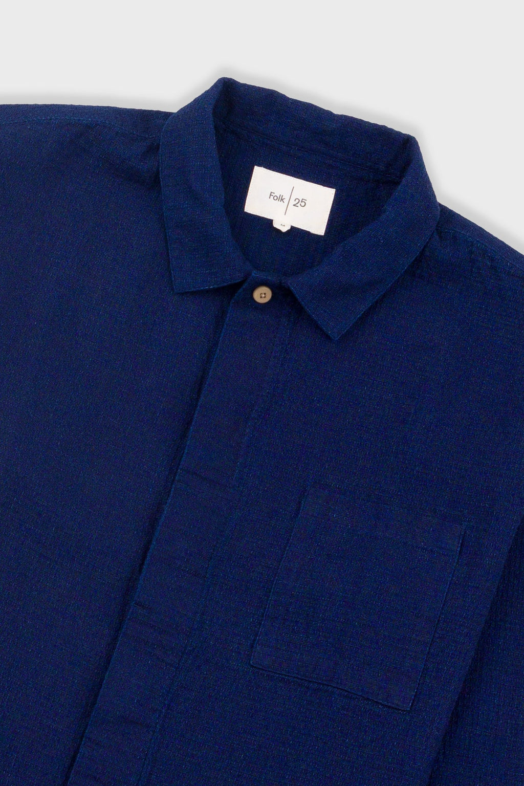 Patch Shirt - Indigo Doublecloth