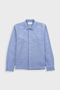 Patch Shirt - Light Indigo Basketweave
