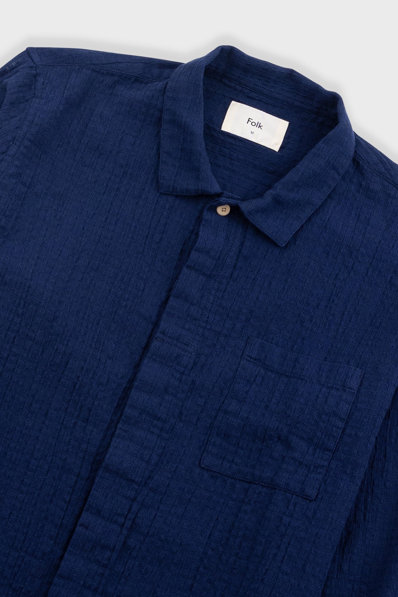 Patch Shirt - Navy Openweave