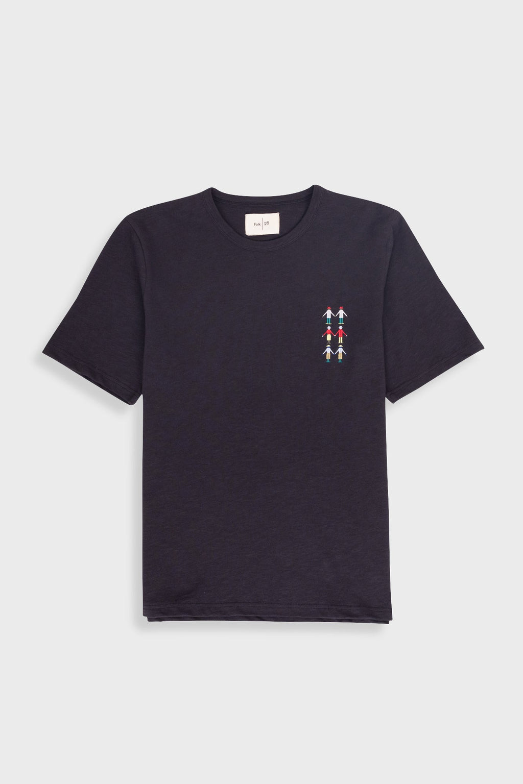 People T-Shirt - Soft Black Multi