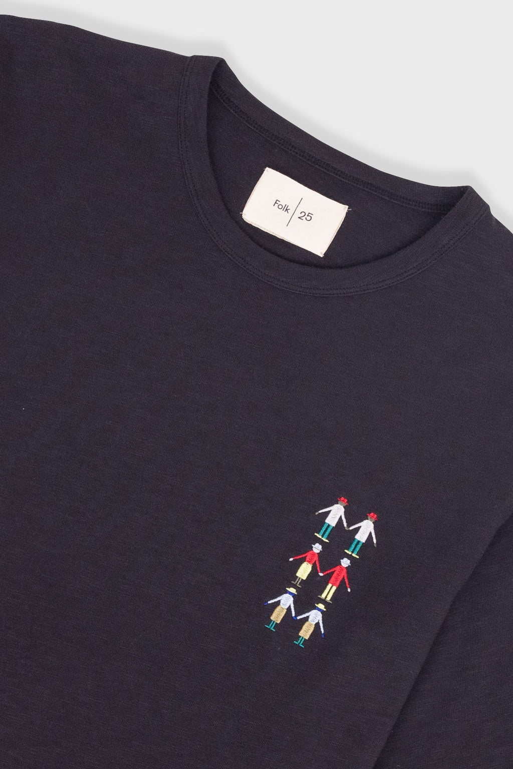 People T-Shirt - Soft Black Multi
