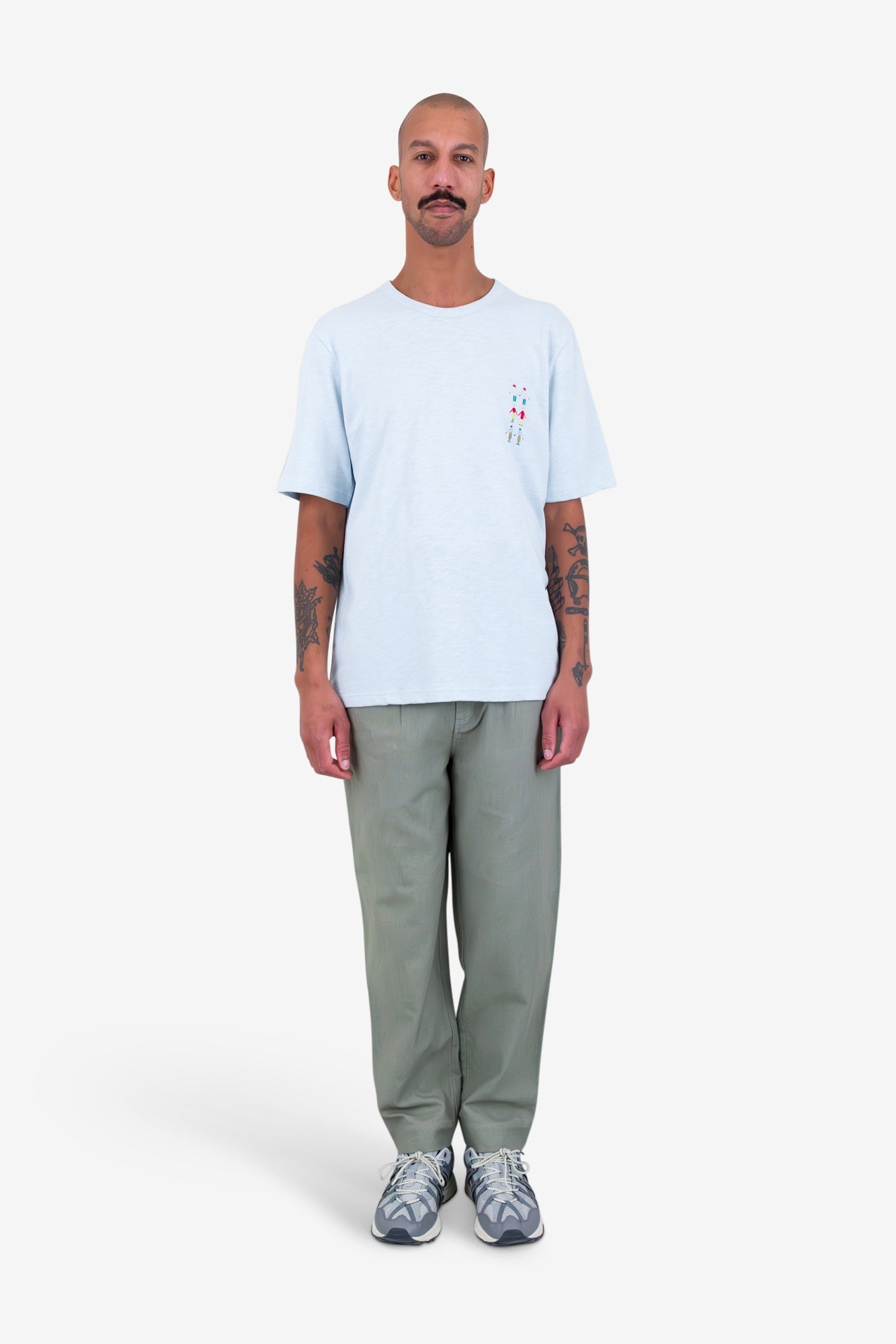 People T-Shirt - Soft Blue