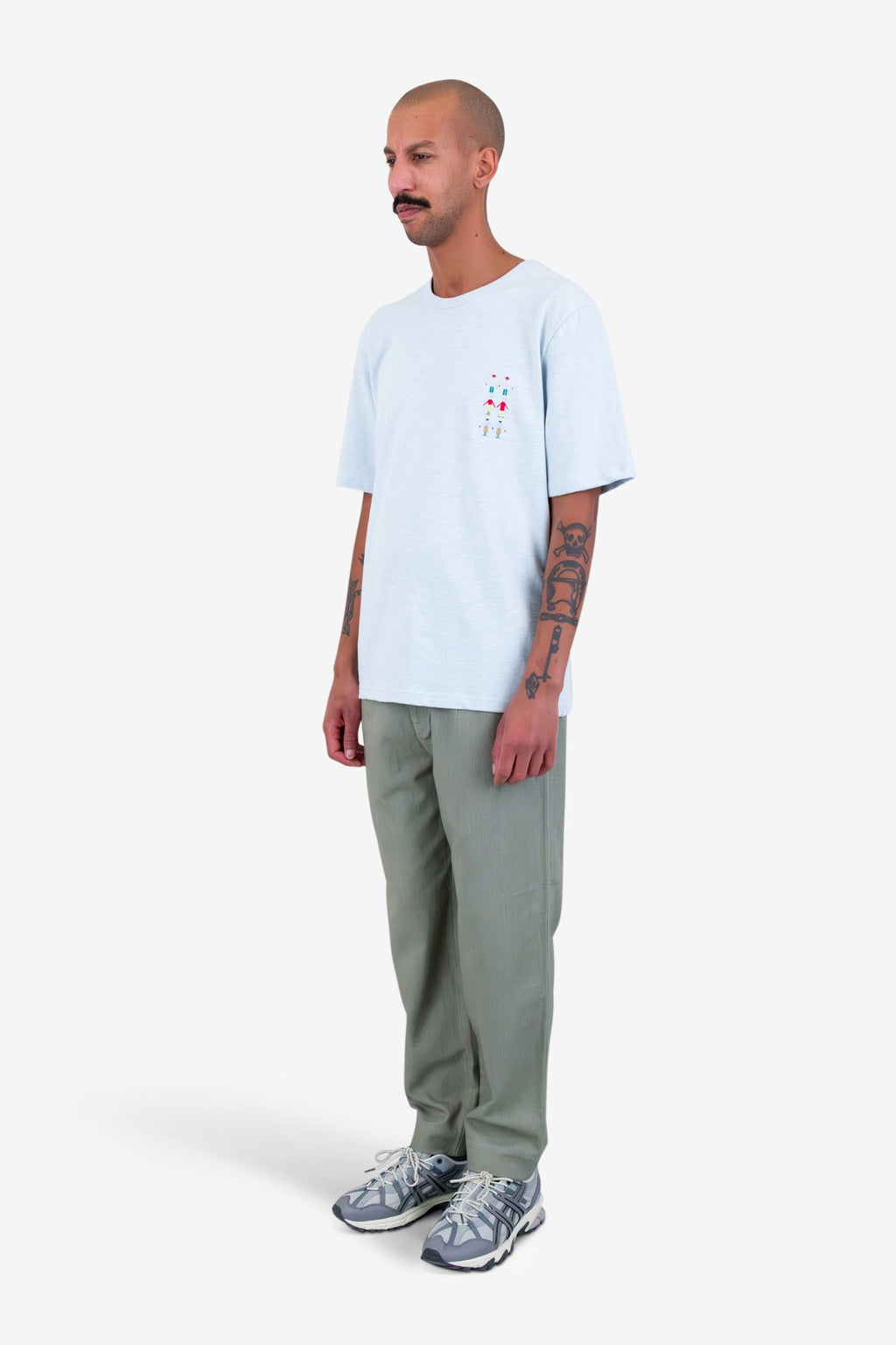 People T-Shirt - Soft Blue