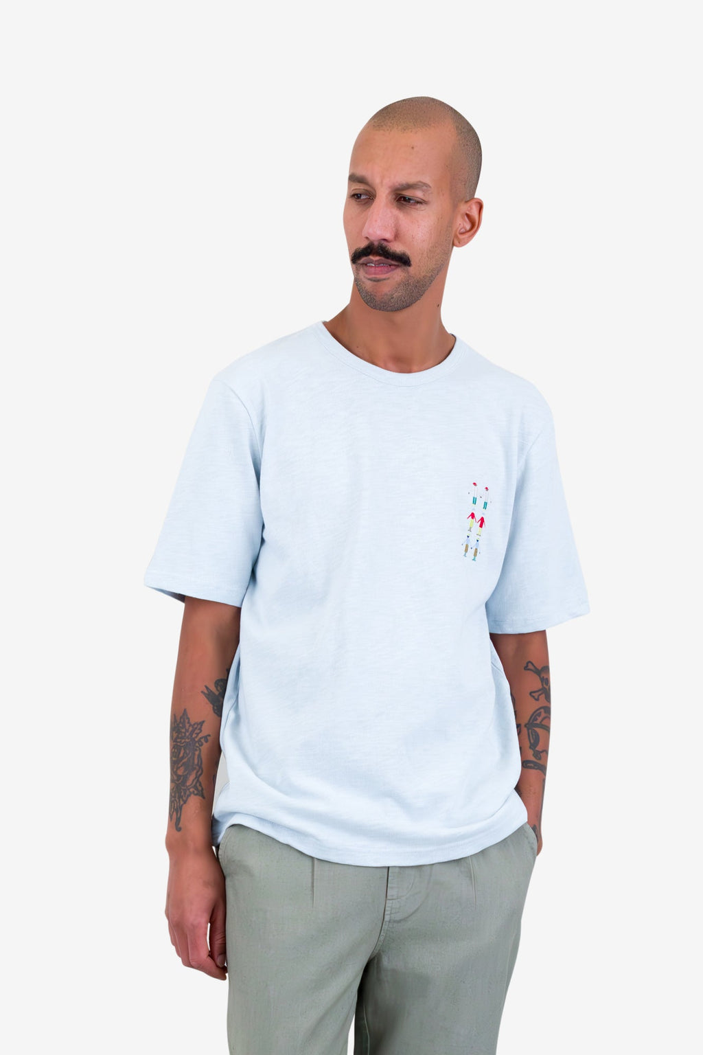 People T-Shirt - Soft Blue