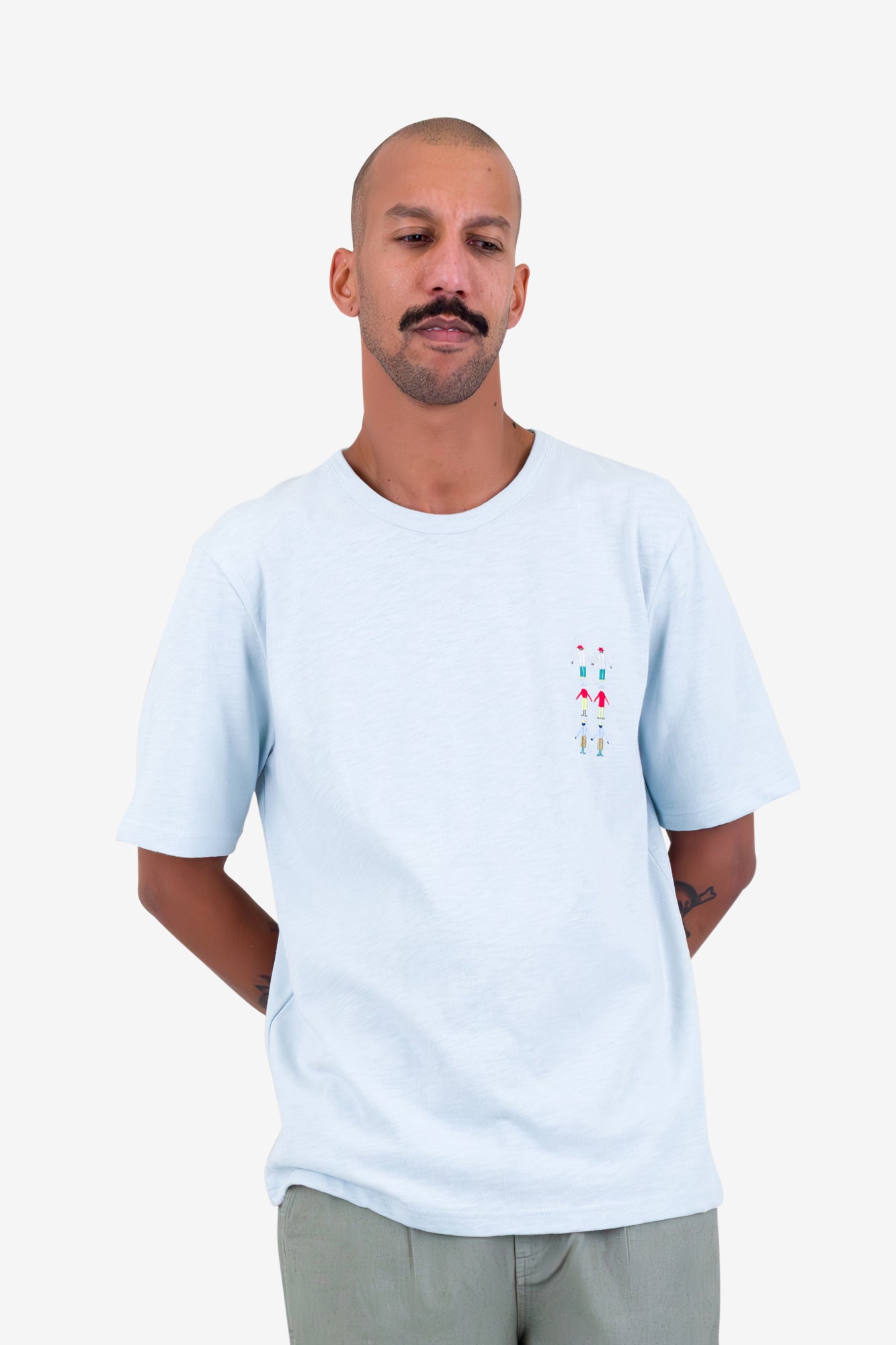 People T-Shirt - Soft Blue