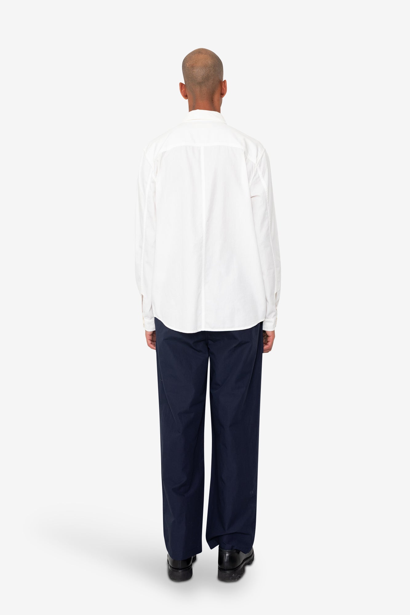 Plain Curve Shirt - Off White