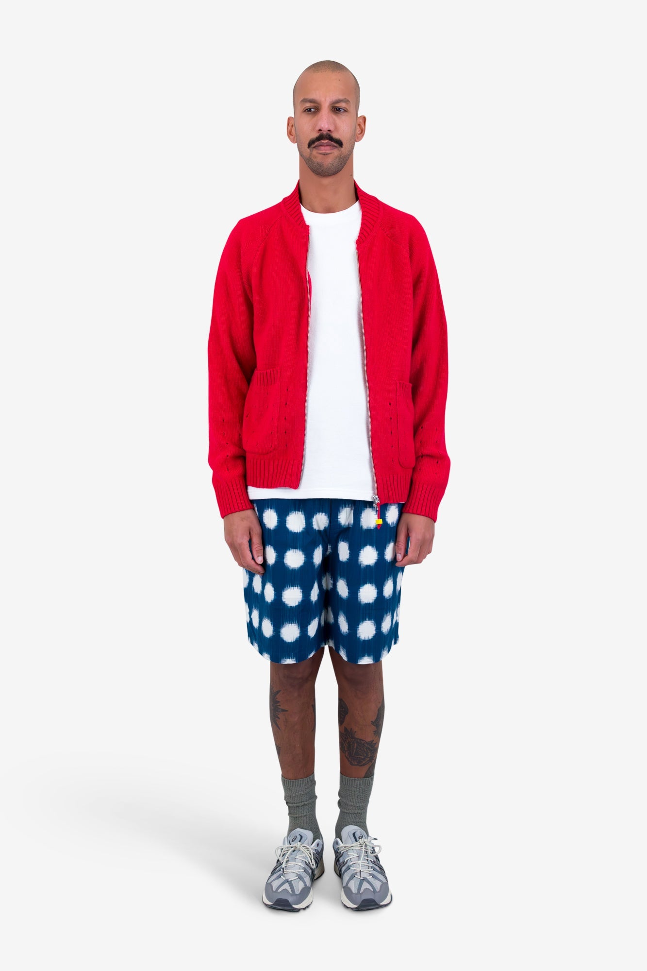 Pointelle Knit Bomber - Raspberry