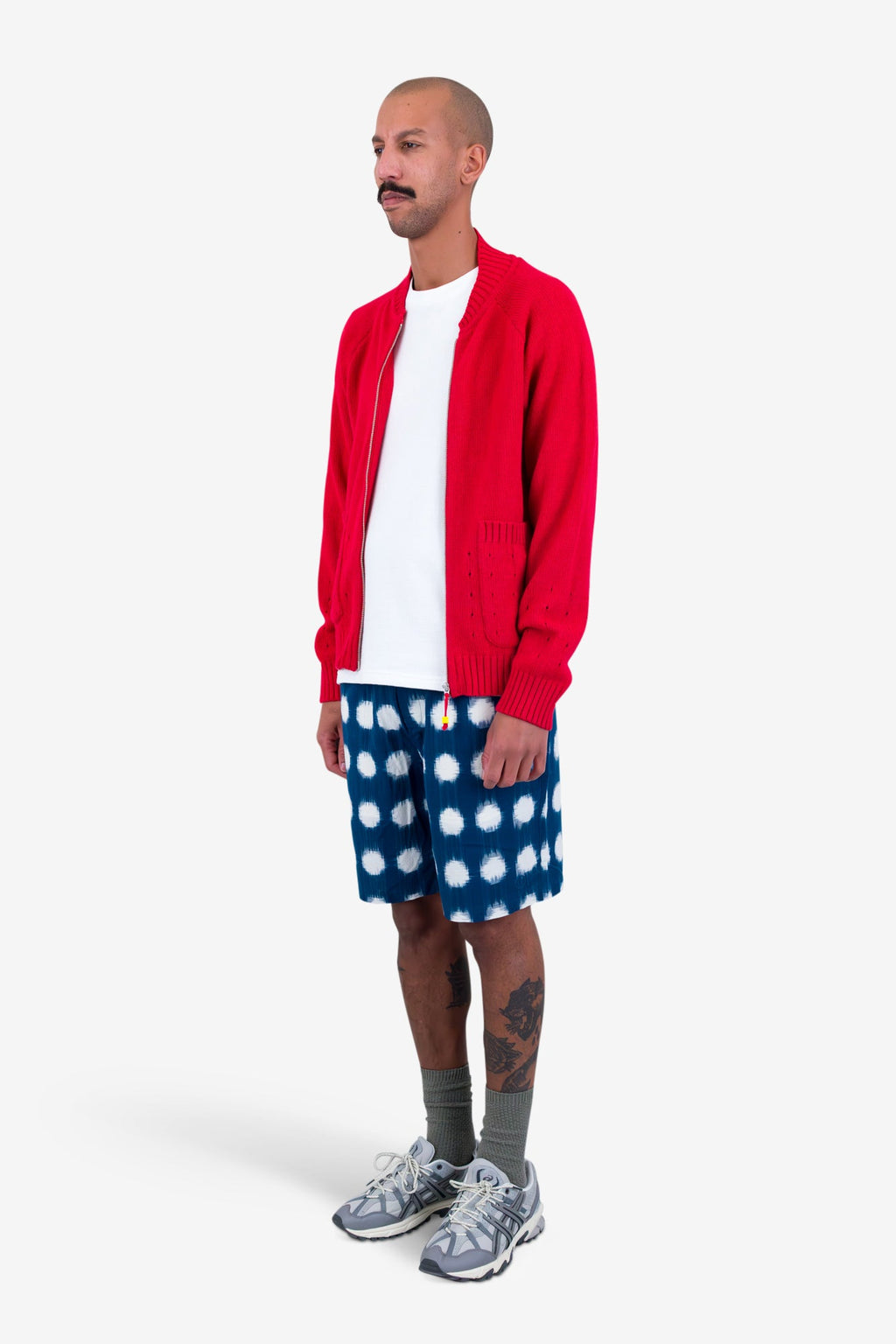 Pointelle Knit Bomber - Raspberry