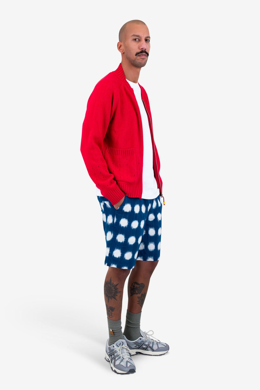 Pointelle Knit Bomber - Raspberry