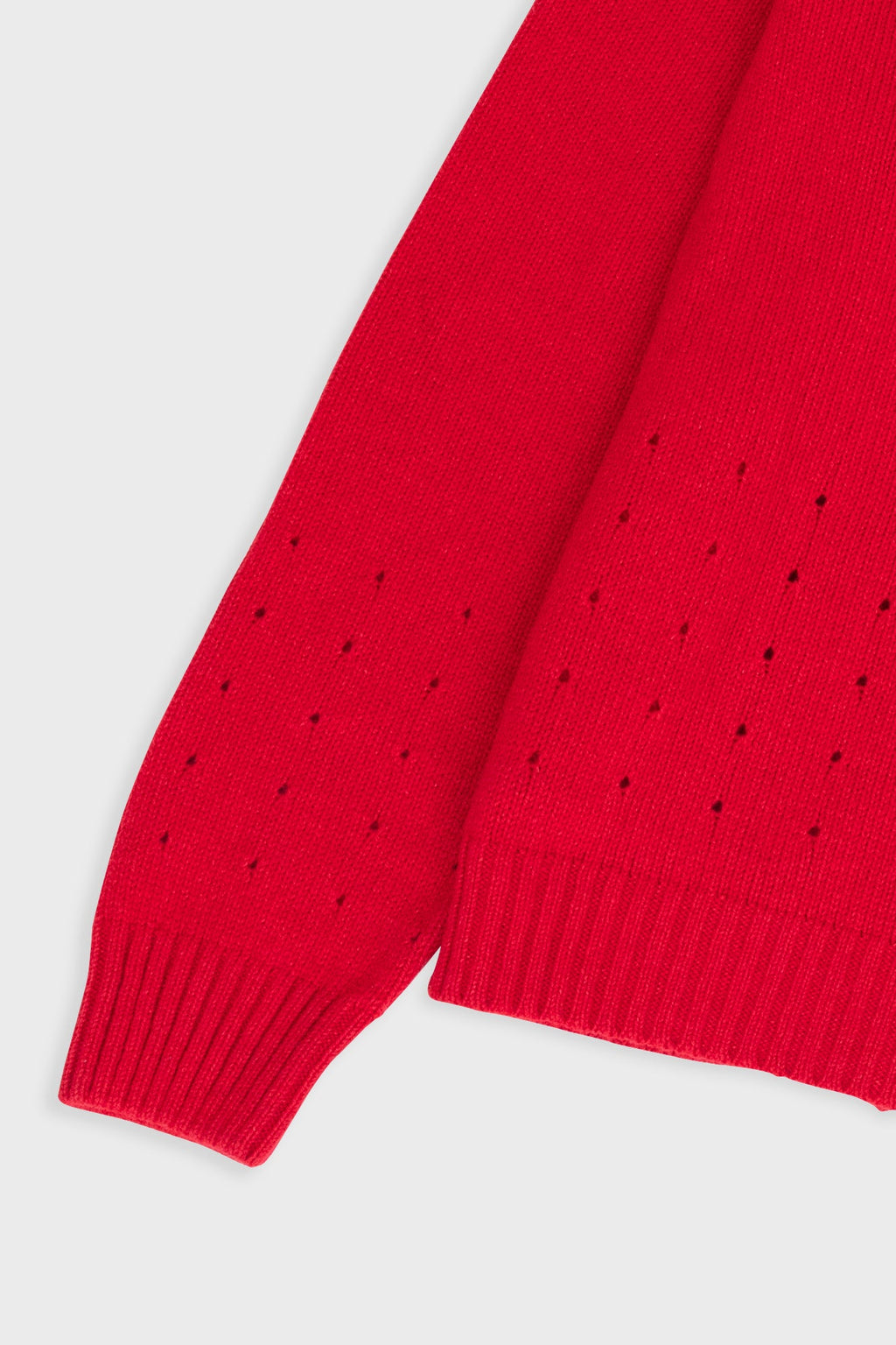 Pointelle Knit Bomber - Raspberry