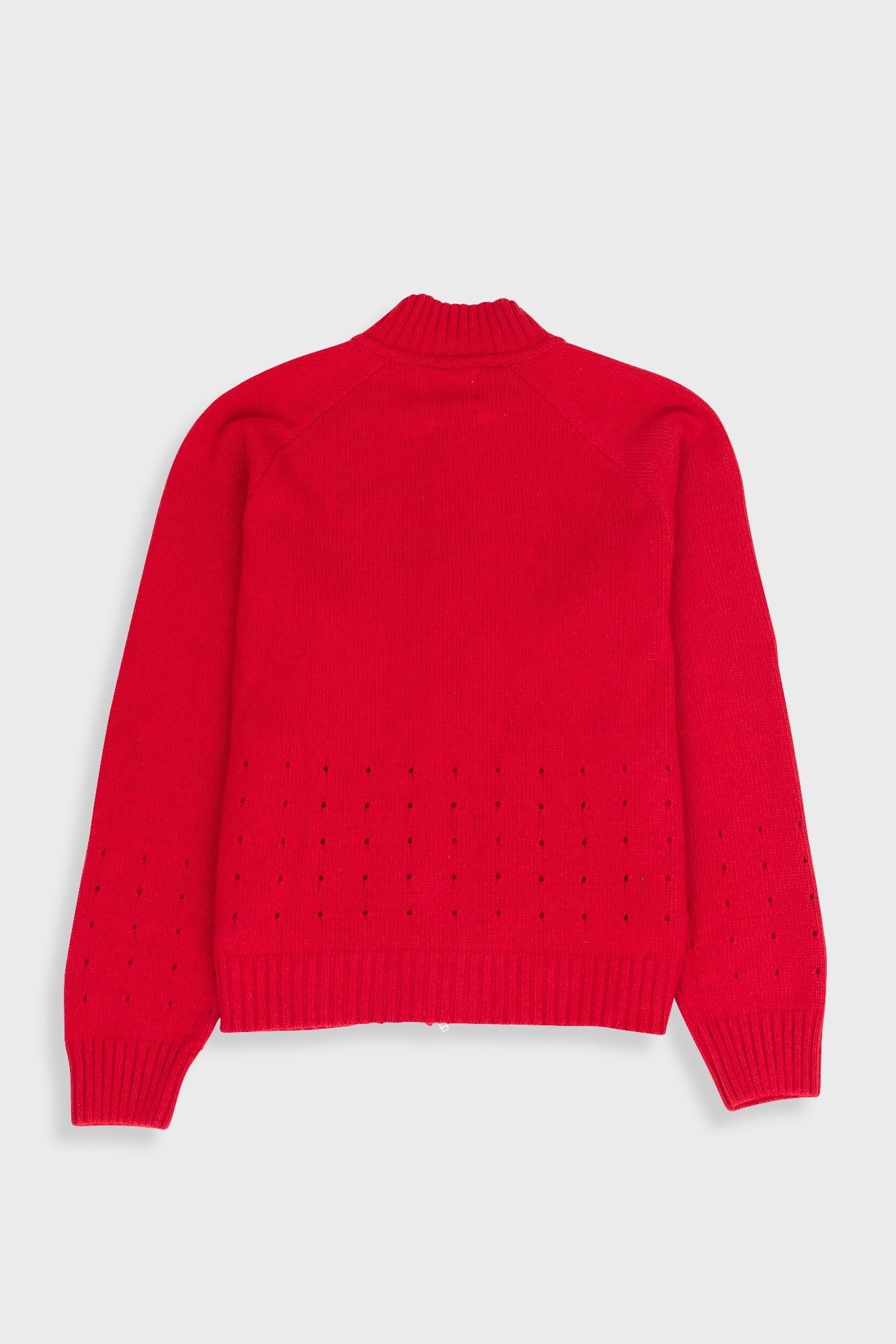 Pointelle Knit Bomber - Raspberry