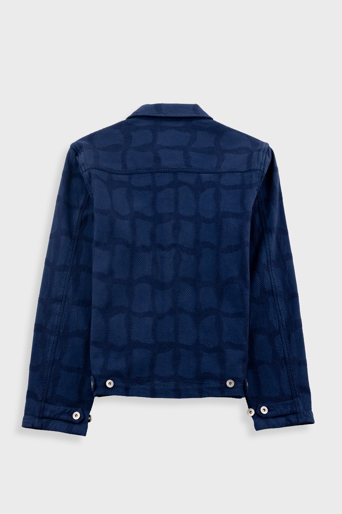 Prism Jacket - Irregular Block Jacquard Navy