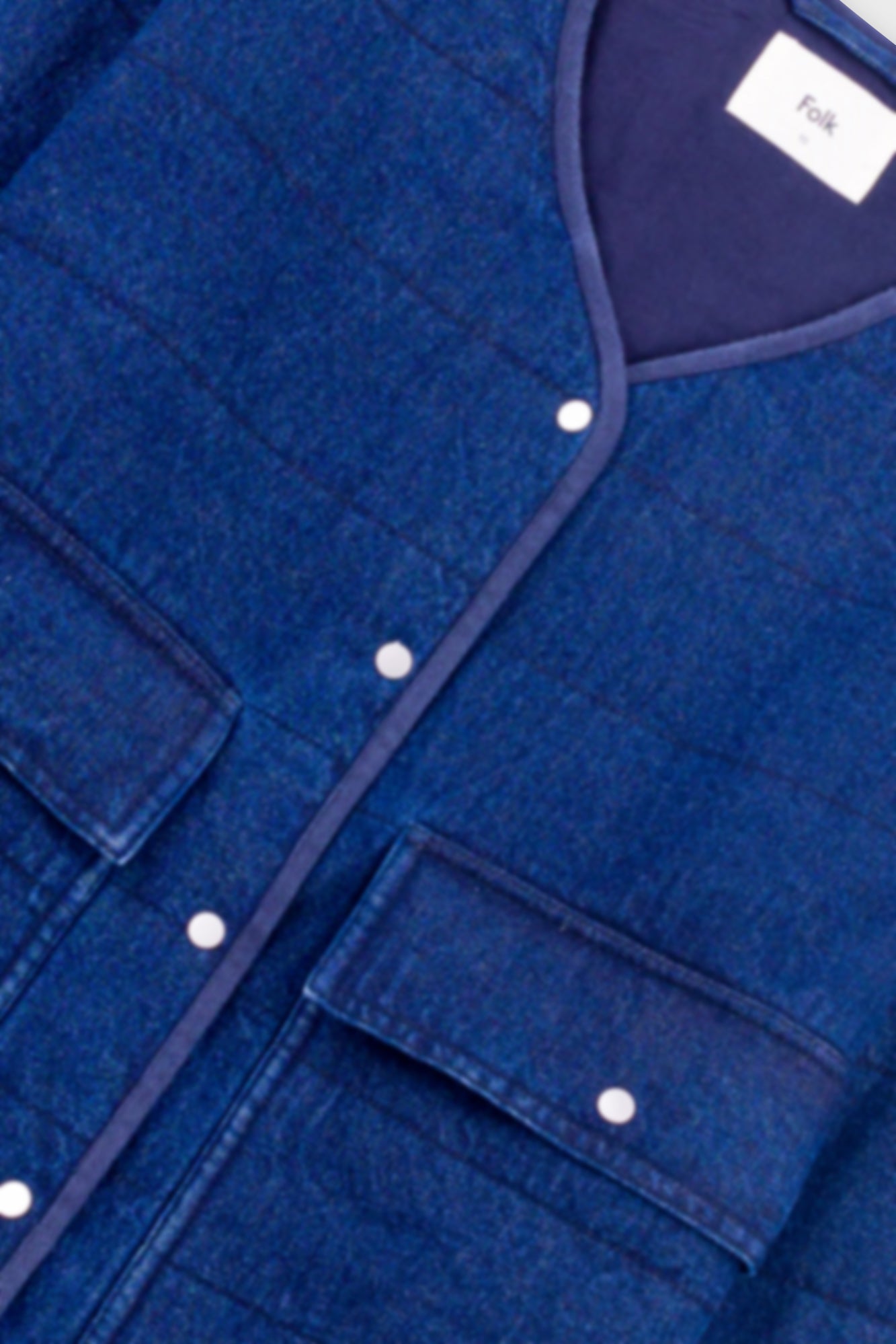 Quilted Liner - Indigo Denim