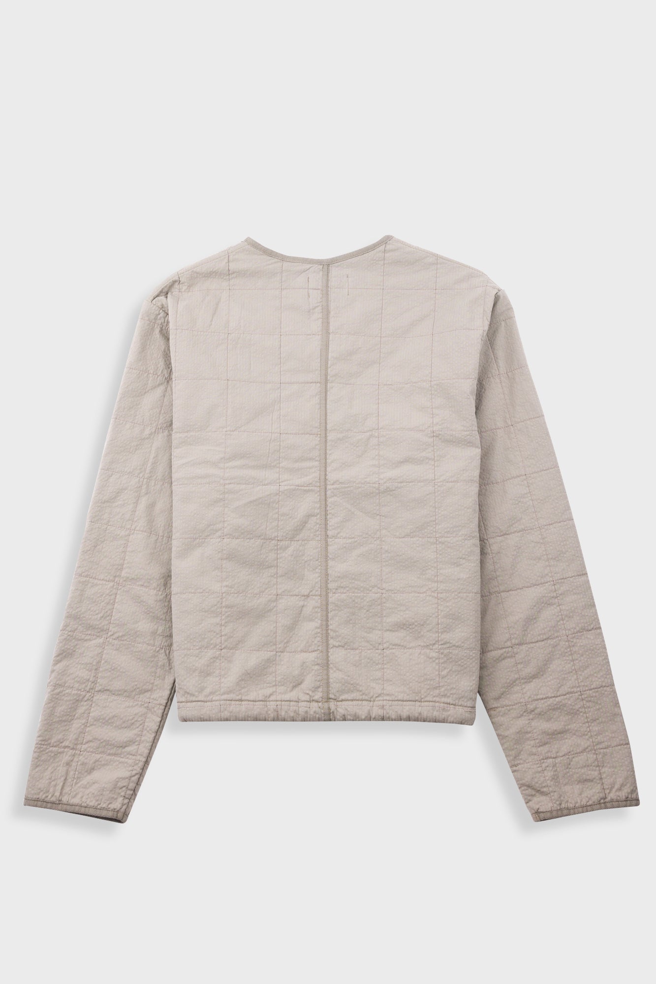 Quilted Liner Jacket - Smoke Grey Seersucker