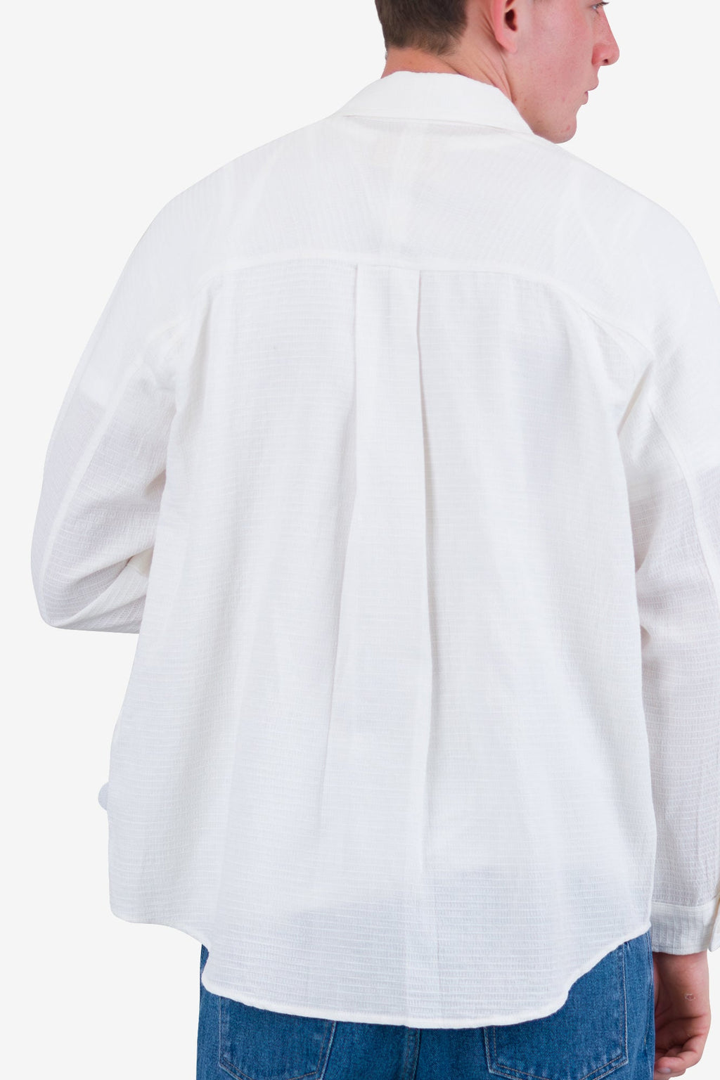 Raglan Shirt - White Dropstitch Waffle