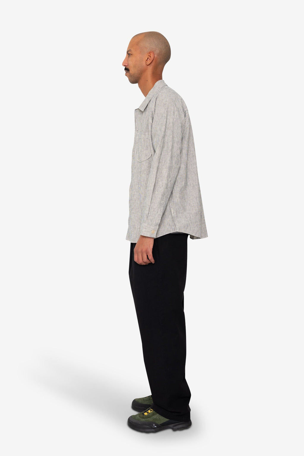 Raglan Shirt - Black Microstripe