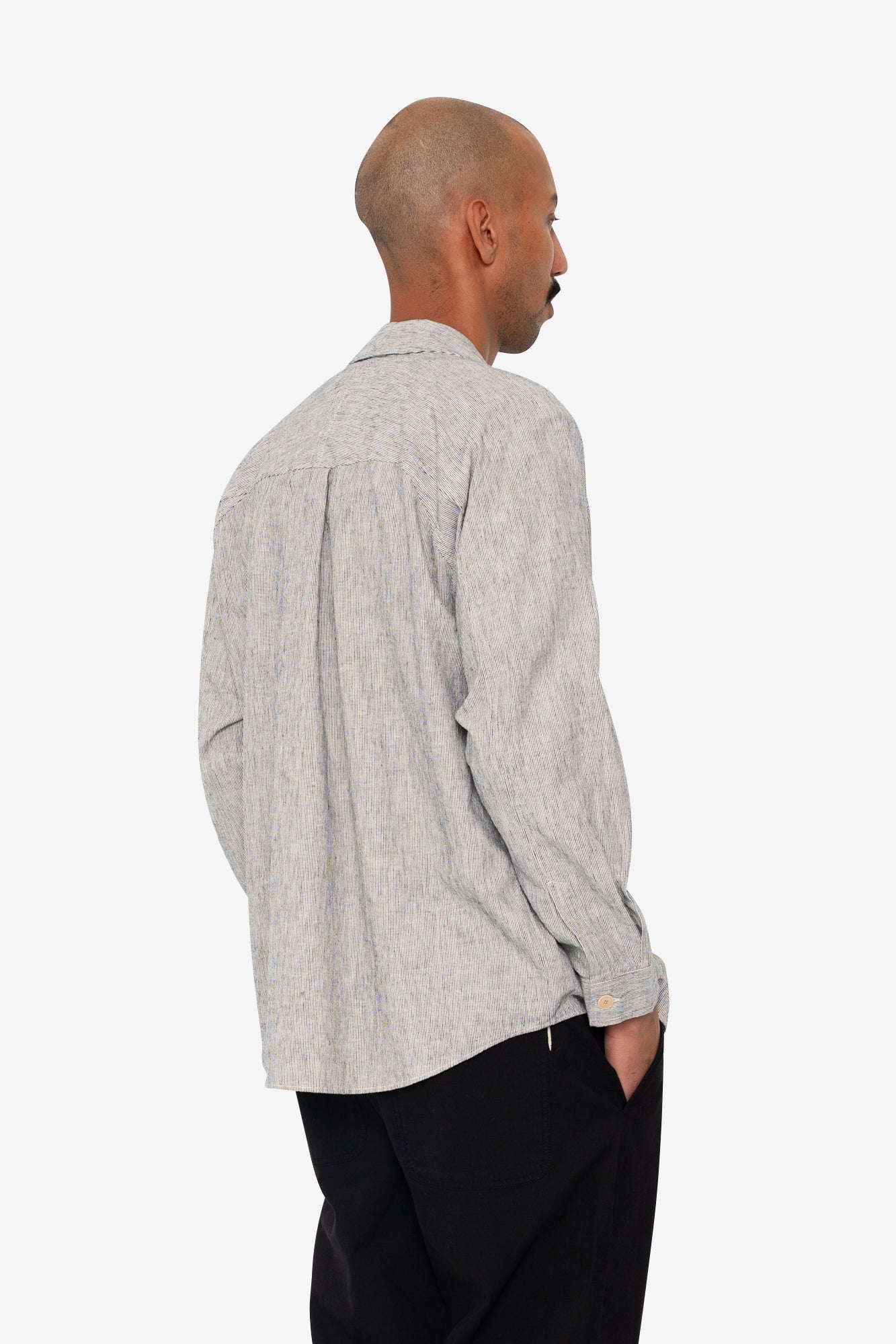 Raglan Shirt - Black Microstripe