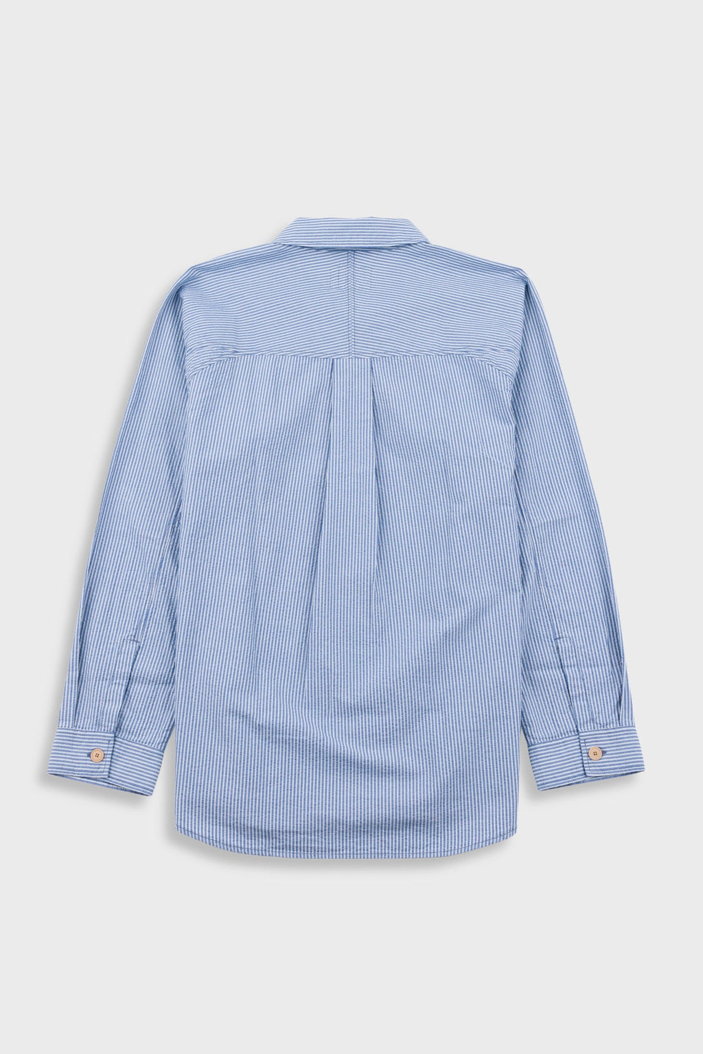 Raglan Shirt - Blue Crinkle Stripe