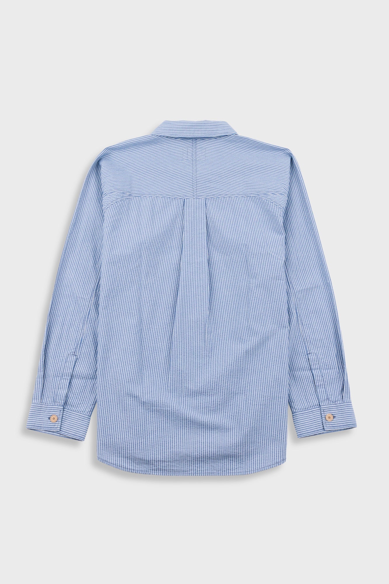 Raglan Shirt - Blue Crinkle Stripe
